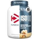 Dymatize ISO100 Whey Protein Powder Isolate, Vanilla, 25g de Protein, 3 libras, 5.5g BCAAs, Menos Than 120 Cal., Gluten Free, 1g Fat, 1g Sugar, 2g Carb (45 servidos)
