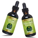 Go Nutrients Liquid Vitamin D3 with K2 (MK-7) Drops &amp; Prostate Edge Prostate Suplemento para Hombres con Pygeum y Saw Palmetto Extracto Vitamina D3 y K2 Liquid Vitamin Drops That Help Emotional State