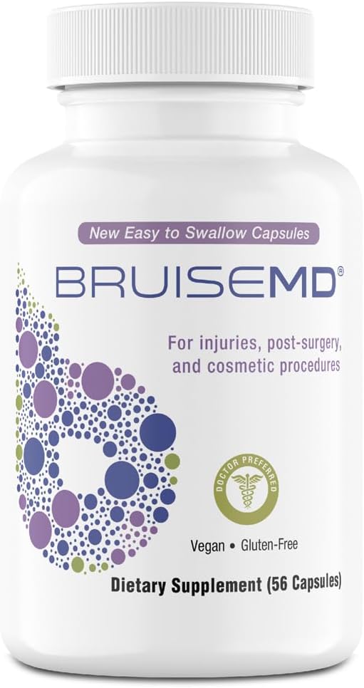 Arnica 1000mg y Bromelain 500mg 2,400GDU/g Suplemento para el cepillado y la hinchazón, fácil de absorber cápsulas (14-Day Supply) - Advanced Bruise Treatment Formula