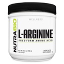 NutraBio L-Arginina Suplemento, 750mg Nitric Oxide Precursor, apoya el flujo sanguíneo, la salud vascular y el crecimiento muscular, 250g