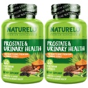 NATURELO Prostate " Urinary Health, Full Formula with Saw Palmetto, Pygeum, Tumeric, Plant Sterols, Broccoli and Lycopene, 60 Vegetarian Capsules (Pack of 2)
