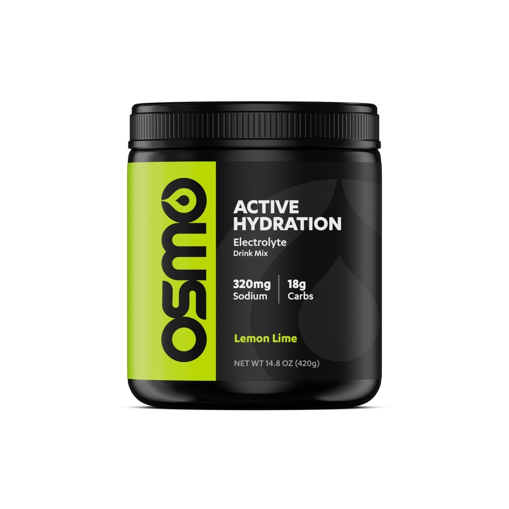 Powder de hidratación activa de Osmo (20 Servings) - Incluye Sodio, Magnesio, Potasio, Carbs & Vitaminas, Azúcar de caña - Todos los ingredientes naturales, Hidratación de Faster 3X, Potencia de botas y resistencia