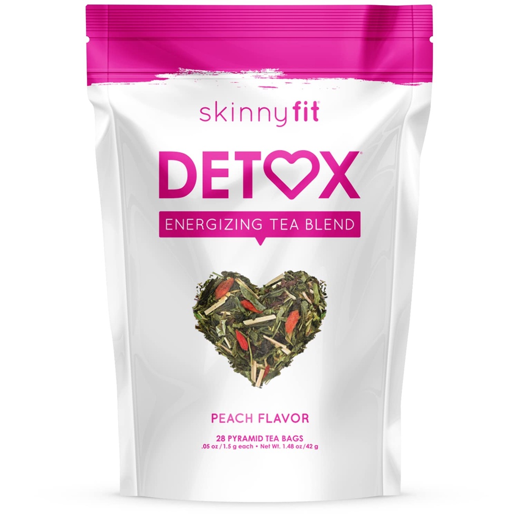 SkinnyFit Detox Tea: All-Natural, Laxative-Free, soporta un peso saludable, ayuda a reducir el rubor, energía natural, soporta el sistema inmunológico, Vegan, 28 servicios