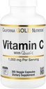 Lake Avenue Vitamina C Suplemento Nutrición - Destacando Ácido Ascórbico Quali-C - Immune Support - Promueve la respuesta saludable de los inmunes - Vegan Friendly - Gluten Free, Non-GMO - 1,000 mg - 365 Veggie