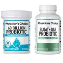 Physician's CHOICE Bloat &amp; Gas Probiotic 30ct + 60 Billion Probiotic 30ct - Digestive Wellness Bundle
