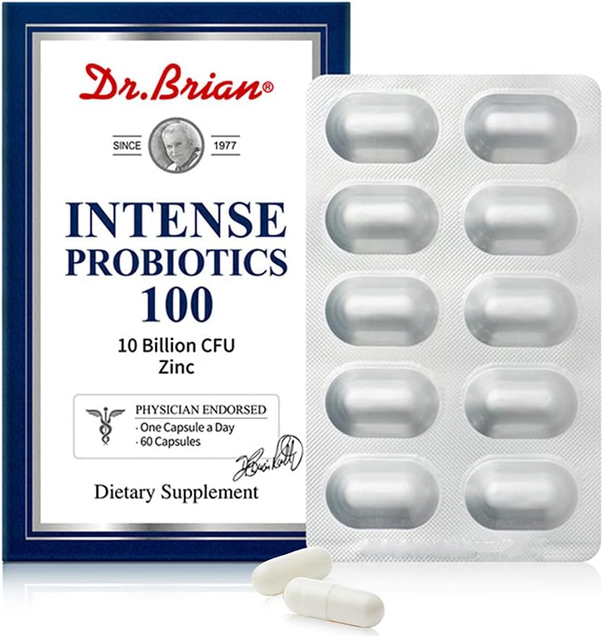 Dr.Brian Probiotics 10 Billion cfu Probiotics for Women Men Adults Constipation Relief Digestive Intestinal Health Immunity System