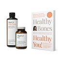 ALGAECAL Bundle - Suplemento de calcio con vitamina D + K2, Mag, Boron &amp; Omega 3 Aceite de pescado con EPA &amp; DHA y Libro de Lara Pizzorno Huesos saludables Usted, para aumentar la salud del hueso