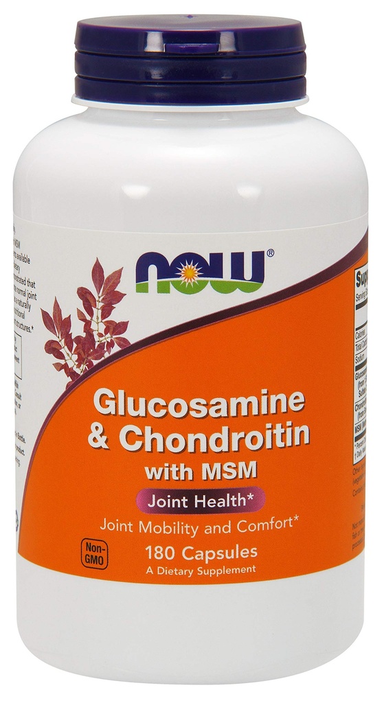 Glucosamina " Condroitina con MSM - 180 Veg cápsulas