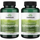 Swanson Ashwagandha Powder Supplement - with Ashwagandha Root to Promote Stress Relief & Energy - Ayurvedic Supplement for Natural Wellness (100 cápsulas, 450 mg cada uno) 2 Pack