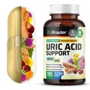 BIO KRAUTER Uric Acid Support Capsules 1200 mg Blend - 100 Count - Kidney Supplement w/Tart Cherry 10:1 Extract - Milk Thistle &amp; Turmeric Extract - Vegan