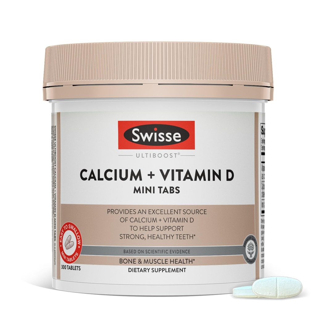 Swisse Calcium with Vitamin D3 and Citrate 830mg ← Suplemento para Mujeres &amp; Hombres Silencio Bone Strength Apoyo Silencio Calcio  300 Tablets peru 2-Mes Supply