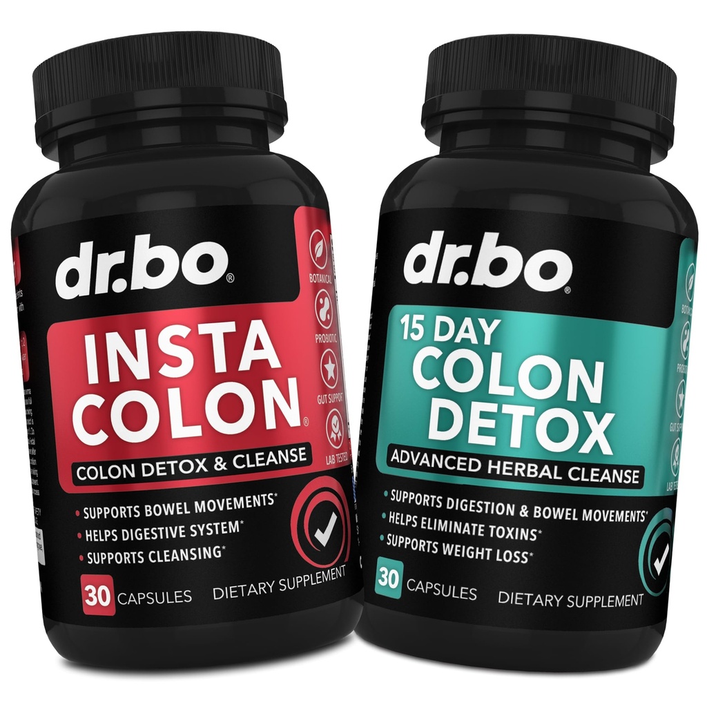 Colon Cleanser Detox Supplement Capsules - 15 Day Colon Cleanse Pills & Probiotic Herbal Cleansing - Daily Natural Bowel Movement Suplementos para Intestinal Stomach Bloating Digestive Gut Support