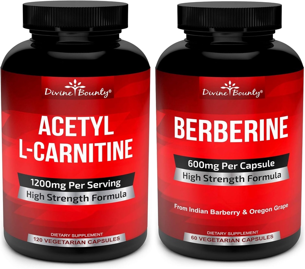Divino Bounty Acetyl L-Carnitine & Berberine Complex Bundle