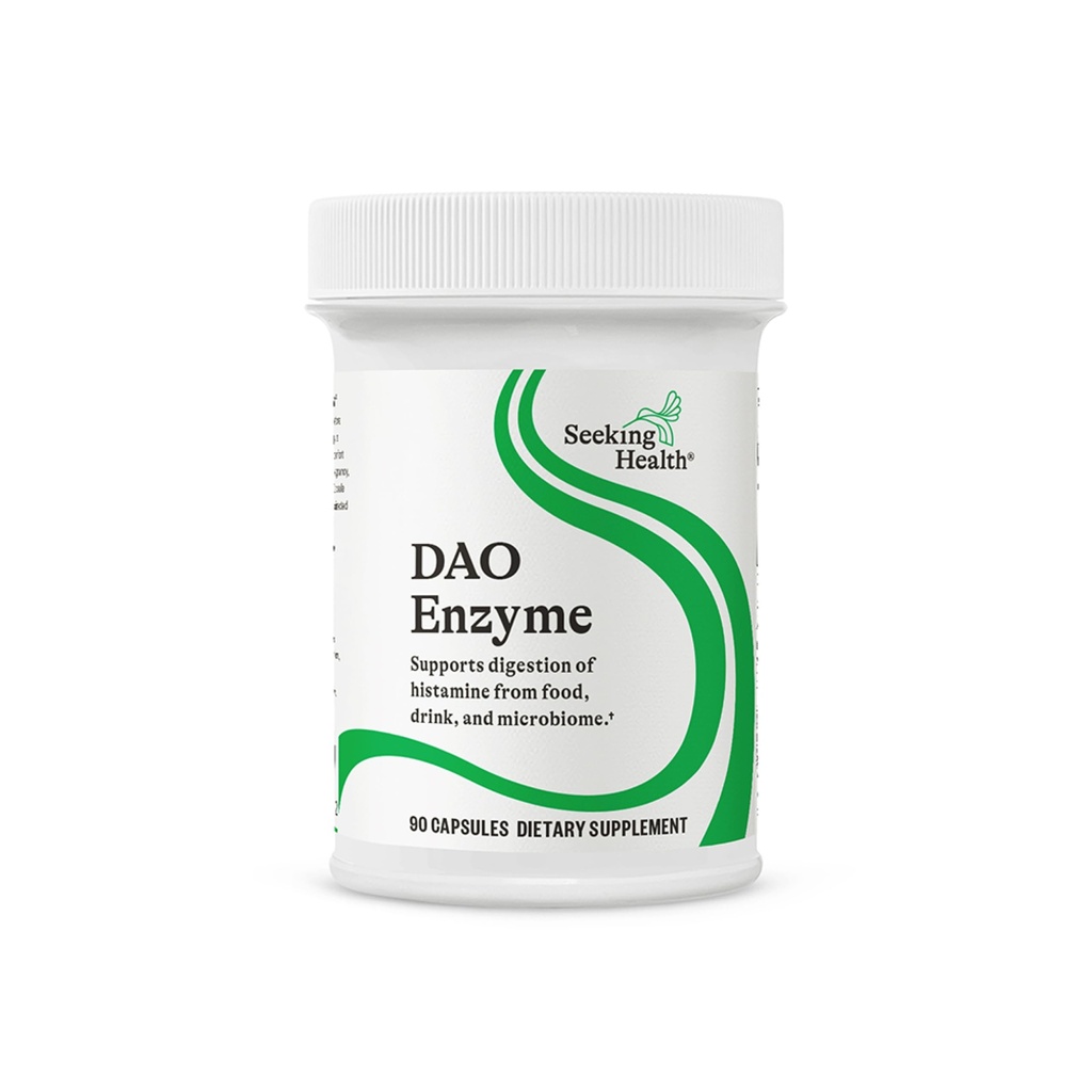 Buscando Salud DAO Enzyme - Anteriormente Histamine Digest, DAO Enzyme Suplemento para la Intolerancia Alimentaria de Histamina, apoya la Salud Digestiva, Upset Stomach (90 cápsulas)*