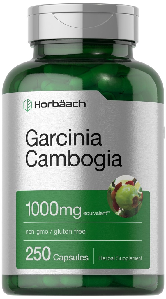 Horbaach Garcinia Cambogia Extract Pills  1000mg ← 250 Capsules Silencio Herbal Extract Supplement ← Non-GMO, Gluten Free
