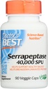Doctores Mejor Serrapeptase 40,000 SPU, No GMO, Vegan, 90 Veggie Capsule (Pack of 1)