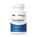 Fairhaven Health CountBoost for Men Optimal Count and Volume Male Fertility Supplement - Pre-Conception Nutrition for him - with Ashwagandha, Vitamin C, and CoQ10-60 Capsules