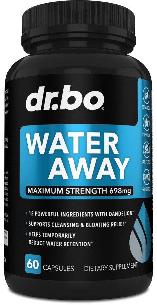 Pills de agua Diuréticos para la retención de agua - Láminas de hinchazón natural Hierba Suplementos diuréticos para el alivio de la hinchazón de la pierna de Stomach - Reducir el rubor de la píldora Fluid para las piernas hinchadas