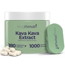 Kava Kava Extracto Suplementos 1000mg ← Herbs Naturales TENIDO Alto Niveles de Piper Methysticum y Kavalactones soportar 180 Capsules Vegetarianos
