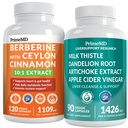 Suplemento de beberina de 21 en-1 con canela de Ceylán, cromo, melón de amargo y té verde (120 ct) "