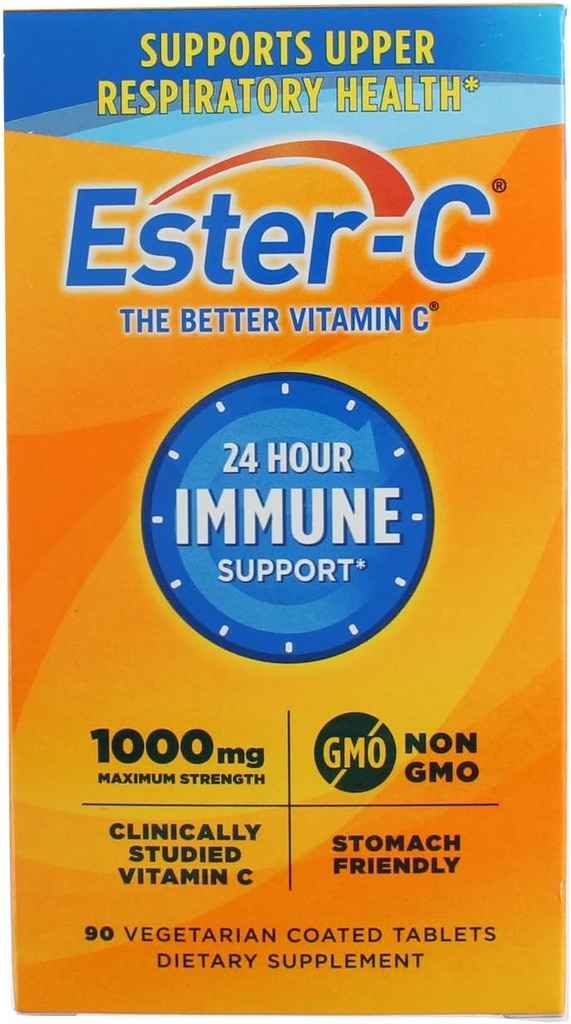 Ester-C Vitamina C, 1000mg Tabletas, Botella de 90 puntos