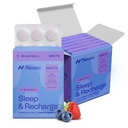 NeuroGum Sleep &amp; Recharge Meltaway Mints Silencio 1mg Melatonin + Chamomile + Elderberry + Lemon Balm + Passion Flower ← Natural Sugar Free Rest & Relax Supplement (Mixed Berry, 72 piezas)