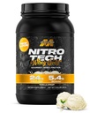 MuscleTech Whey Protein Powder (Vanilla Cream, 2LB) - Nitro-Tech Whey Protein Isolate Smoothie Mix for Lean Muscle & Recovery - 24g of Whey Gold for Women &amp; Hombre - Embalaje mayo Vary