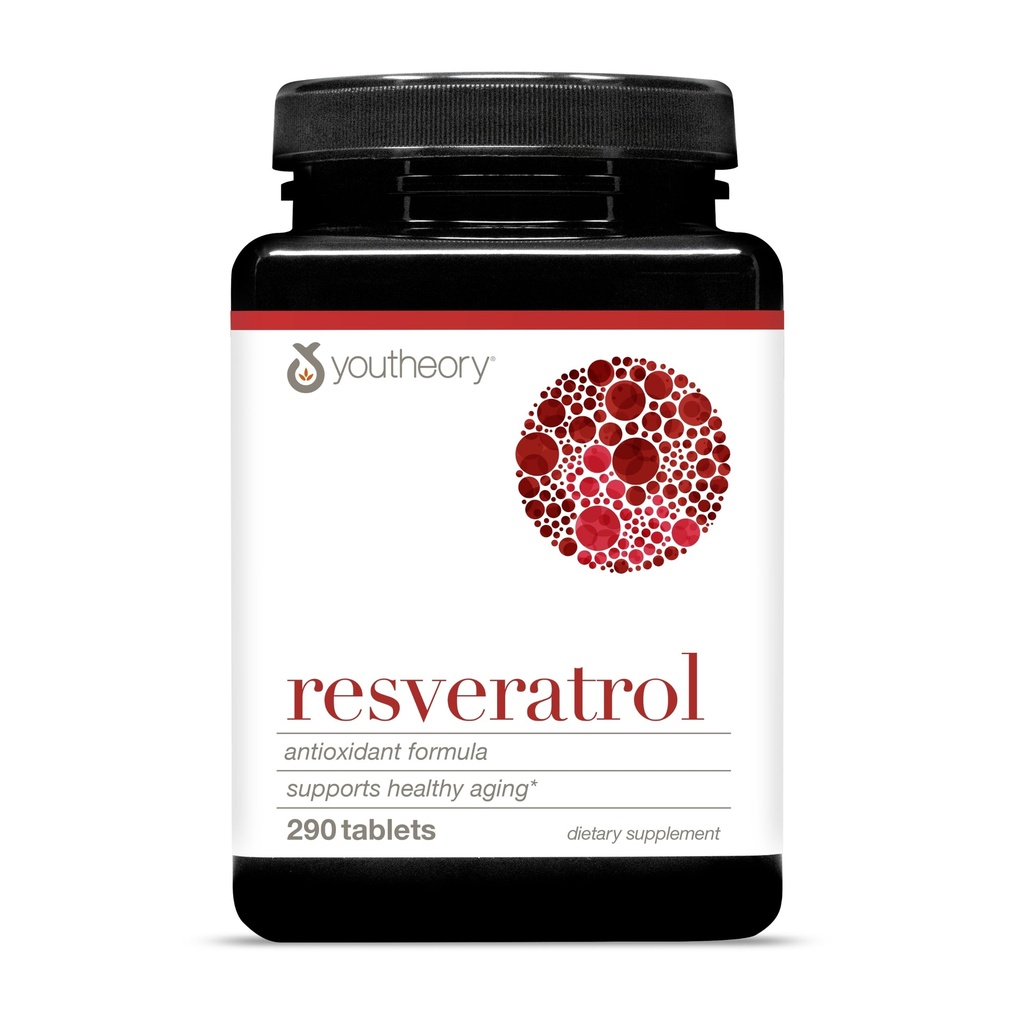 Reveratrol Reveratrol Advanced Antioxidant Formula - Suplemento Antioxidante Premium con Super-Fruit Blend - Contiene ResVida - Dairy, Soy &amp; Gluten Gratis - 290 Cuadros