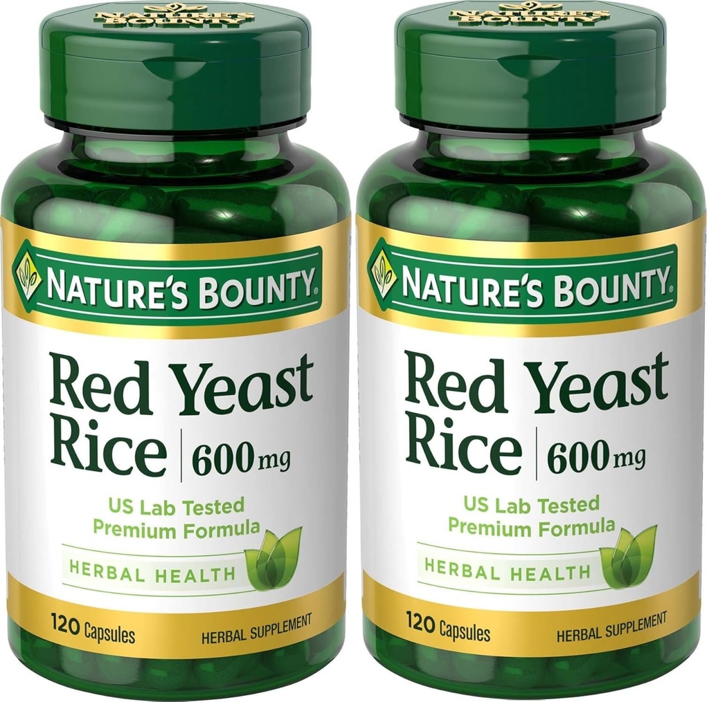 Rice de levadura roja de la naturaleza 600mg 120 capsules (Pack of 2)