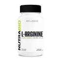 NutraBio L-Arginina Suplemento, 750mg – Nitric Oxide Precursor, apoya el flujo sanguíneo, la salud vascular y el crecimiento muscular- L suplementos de arginina para hombres y mujeres- 120 cápsulas