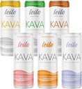 LEILO ← Kava Powered Sparkling Relaxation Drink ← Vaiety Sampler 6-Pack – Non-ALC Calming Beverage – Includes (3) Classic & (3) Mocktail Flavors  12 fl oz Cans (Pack of 6)