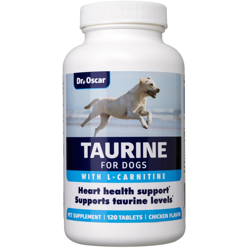 Suplemento Taurino para perros se reúne RDA de 500 mg por 25lbs Peso A diferencia de la mayoría de las alternativas, 120ct, ayuda a mantener la salud del corazón del perro, función normal del músculo cardíaco " flujo sanguíneo normal