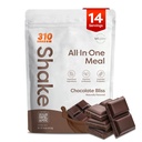 310 Nutrición All-In-One Meal Replacement Shake Powder - Plant-Based Protein Smoothie Blend w/High Fiber, Probiotics & Adaptogens - Low Carb, Vegan, Keto & Paleo Friendly - Chocolate Bliss - 14 Srv