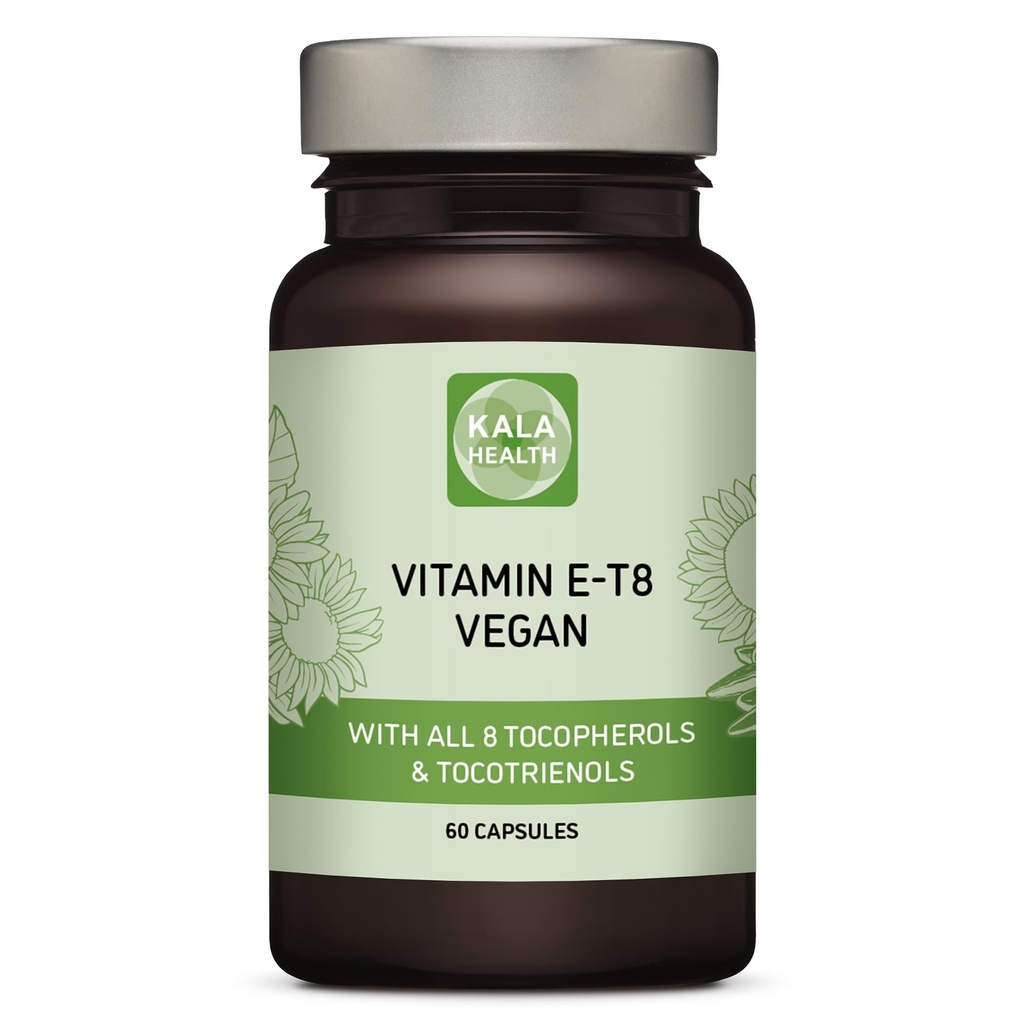 Unique Vegan Formula with All 8 Tocopherols and Tocotrienols Vitamin E – Contains no PAH’s, Heavy Metals, Contaminants or Preservatives - Certified Sustainable - Hair, Scars and Skin (60)