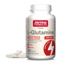 Fórmulas Jarrow L-Glutamina 1000 mg, Suplemento dietético para tejido muscular, Aminoácidos multifuncionales, soporte inmunitario, 100 tabletas Easy-Solv, 50-100 fuente de día