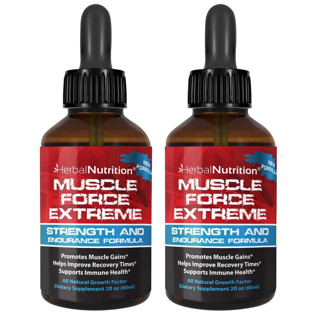 Fuerza muscular Extreme 2 Bottle Pack 345mg Fórmula propietaria Nuestra fuerza más fuerte y resistencia Spray, mejora la fuerza muscular y el tiempo de recuperación 2oz Botellas