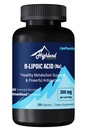 R Ácido Lipoico (Na) 300 mg por Ser, 120 cápsulas, hasta 5X Absorción mejorada, Excelente Suplemento Nutricional para el Metabolismo Saludable Apoyo y Antioxidantes-1 Botella