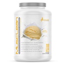Nutrición metabólica - Musclean - Milkshake, Whey High Protein Meal Replacement, Mantenimiento Nutrición, Baja Carb, Keto Diet, Enzimas digestivas, Vainilla, 5 libras (50 ser)
