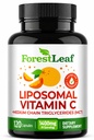 ForestLeaf Liposomal Vitamina C 1000mg Capsules ← Alta Dose Vitamina C Liposomal Suplemento w Coconut Oil Fatty Acids ← Fast Absorption ← Immune Support, Antioxidant, Collagen Production  120 Vegan Cap