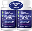 La noche perfecta de la naturaleza ← Melatonin 20mg  180 Quick Dissolve Tablets, 2-Pack ← Natural Mixed Berry Flavor ANTEHigh Potency ← Sugar Free TEN Gluten Free TEN 2 Conde