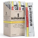 Superieur Electrolyte Powder Packets- Vegan Electrolyte Hydration Powder w/Sea Minerals- Keto Friendly, Non-GMO, Zero Sugar Electrolyte Suplemento-Healthy Sports Drink-Strawberry Lemonade (14 Packets)