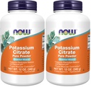 AHORA Suplementos, Polvo de Citrato de Potasio, soporta equilibrio electrolito y pH normal*, Mineral esencial, 12 onzas (Pack of 2)