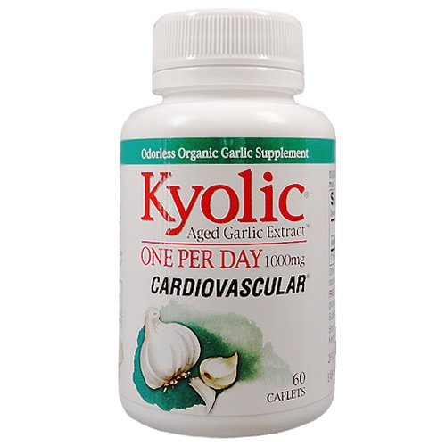 Extracto de ajo envejecido Kyolic Uno por día, 60 cápsulas, 1000 mg, de Wakunaga