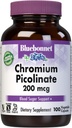 Bluebonnet Chromium Picolinate 200 mcg, 100 cápsulas vegetarianas, 100 cuenta
