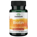 Swanson Biotina Vitamina B7 5000 mcg 100 cápsulas