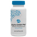 NeuroScience GABA PM Calm Sleep Aid for Adults - 400mg L Theanine Supplement with 5 HTP for Brain Support &amp; Magnesium for Sleep - Soothe an Overactive Mind & Racing Thoughts (60 Capsules)