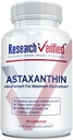Investigación Astaxanthin Verificado - Potente Antioxidante, Combate Radicales Libres, Apoyo Esquía, Cerebro, Ojos y Corazón - Zinc RDA, Vitamina E, BioPerina - 30 cápsulas - No GMO, Hecho en EE.UU.