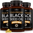 NEW AGE Black Seed Oil Softgel Capsules - Premium Cold-Presed Nigella Sativa Producing Pure Black Cumin Seed Oil - Non-GMO & Vegetarian 90 Conde (Pack of 3)