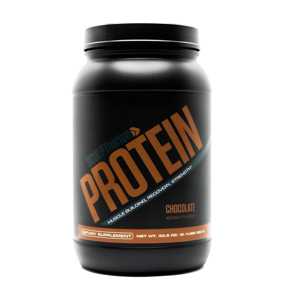 Sculpt Nation by V Shred Protein Powder (Chocolate) - Premium Whey Protein Powder Chocolate y BCAAs para apoyar el edificio del músculo y la recuperación - 30 Servimientos