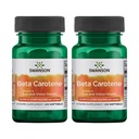 Swanson Beta-Caroteno - Vitamina A Suplemento Promoción de la Salud Inmunitaria, Ojo &amp; Esquía - Natural Wellness Fórmula - (250 Softgels, 3000mg Cada uno) (2 Pack)